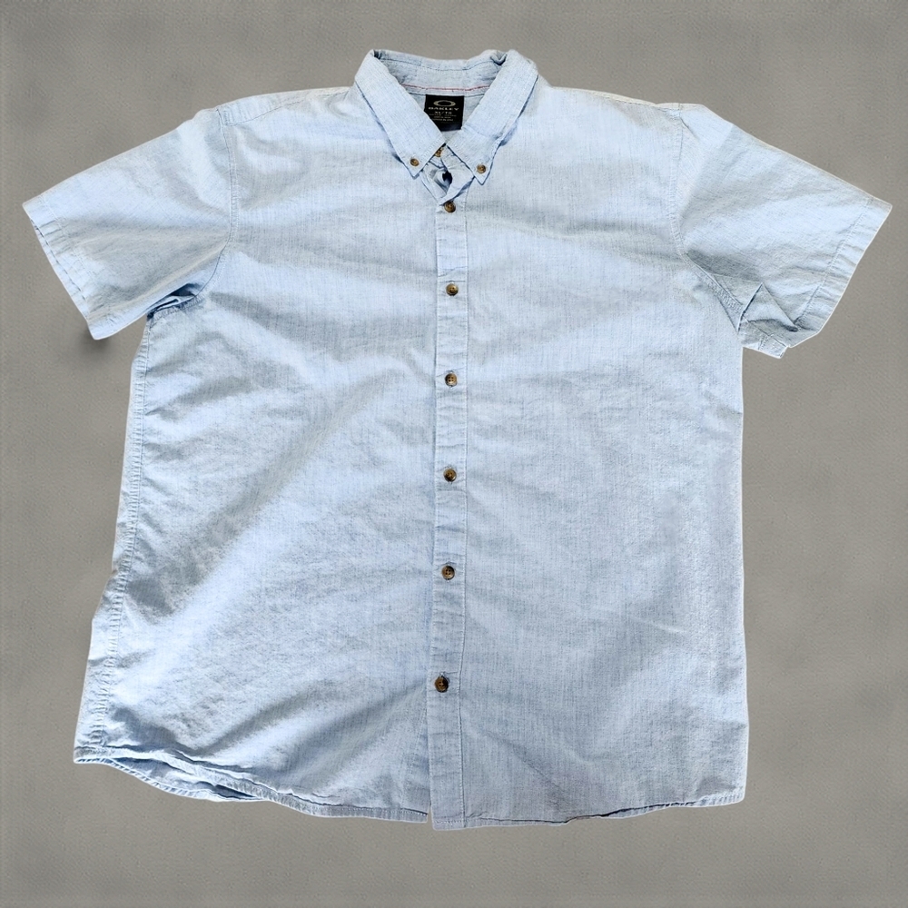Oakley Light Blue Casual Button Down Shirt